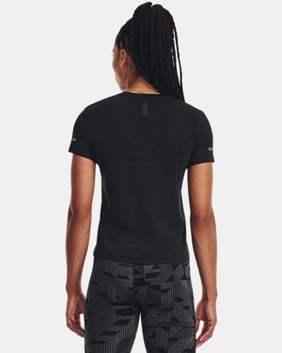 Camiseta de manga corta UA Seamless Stride para mujer, Black, pdpMainDesktop image number 1